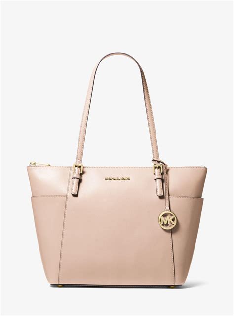 michael kors jet set large saffiano leather|Michael Kors saffiano large tote.